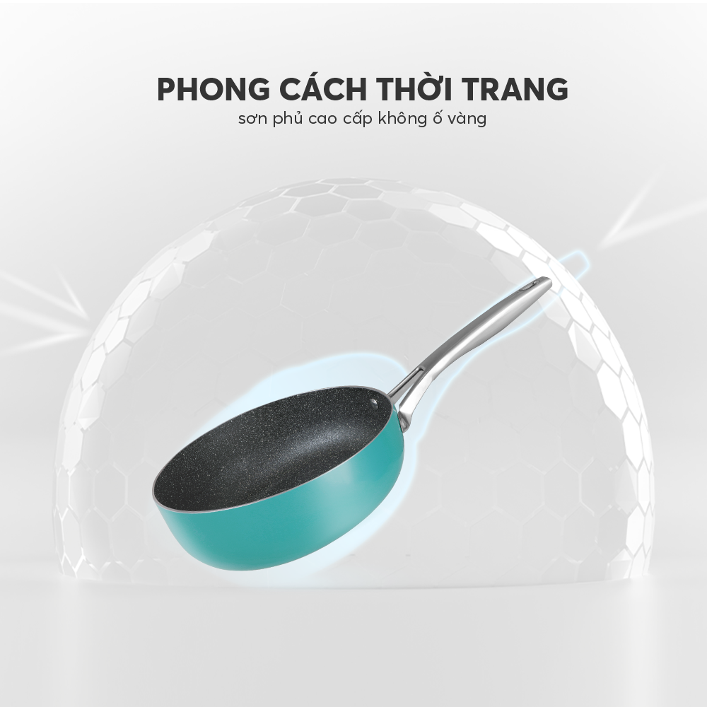 Chảo chống dính Full induction Elmich Hera đáy từ size 20/24/26/28cm - Hàng chính hãng