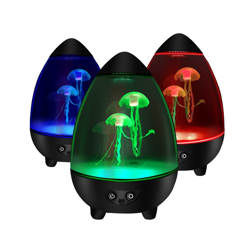 Đèn ngủ LED đổi màu RGB Jellyfish Tank Night Lamp Light with Remote Controller