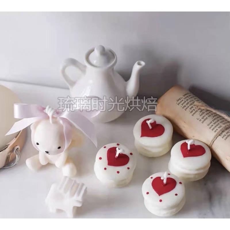 Nến Thơm Bánh Macaron Trái Tim Quà Tặng Valentine Ý Nghĩa - Dory Lab