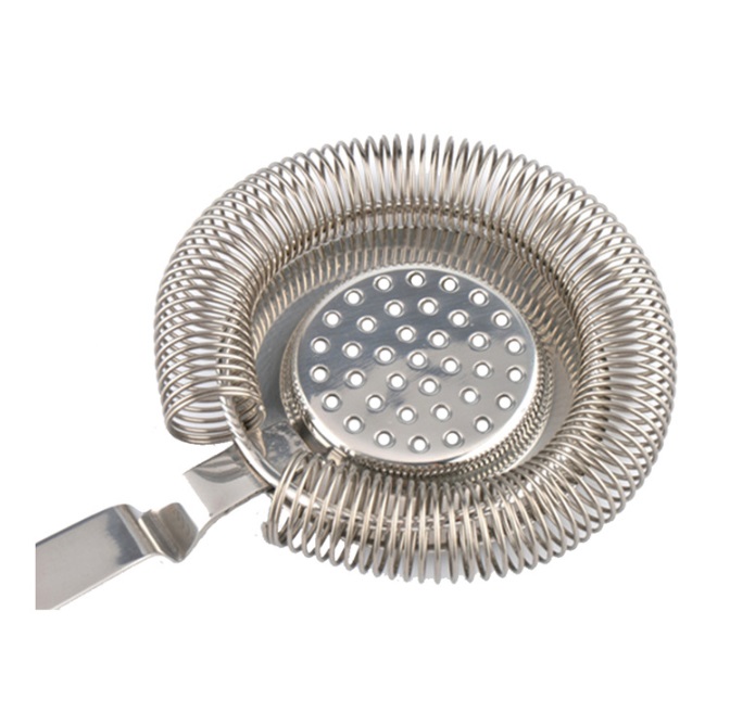 Chặn đá shaker cán gập inox - Strainer cocktail cán gập