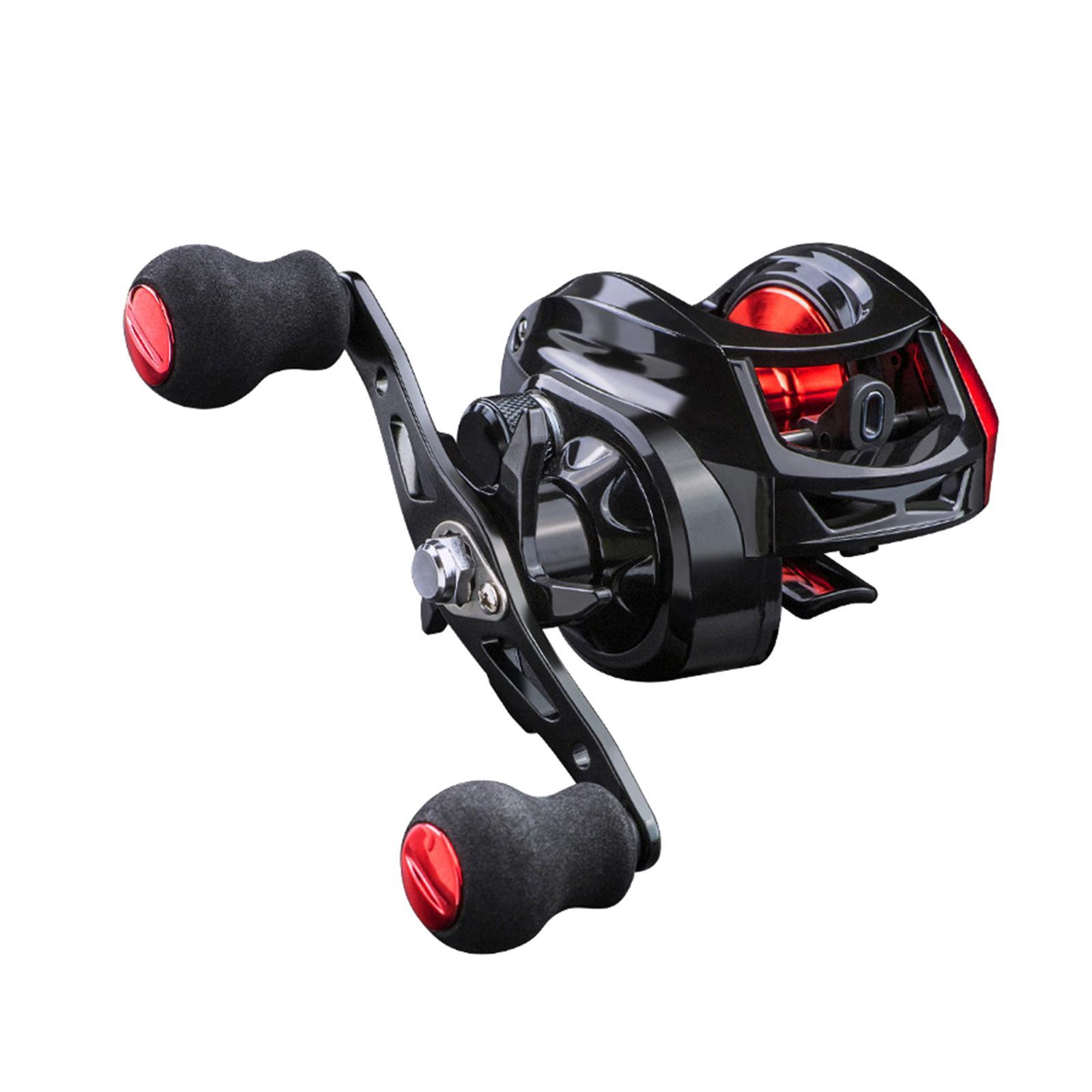 2xBaitcasting Reels 7.2:1 Gear Ratio Fishing Reel 8kg Max Drag Right Hand