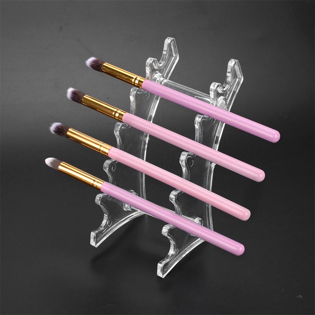 Acrylic Makeup Brush Holder Cosmetic Eyebrow Pencil Display Stand Rack Shelf