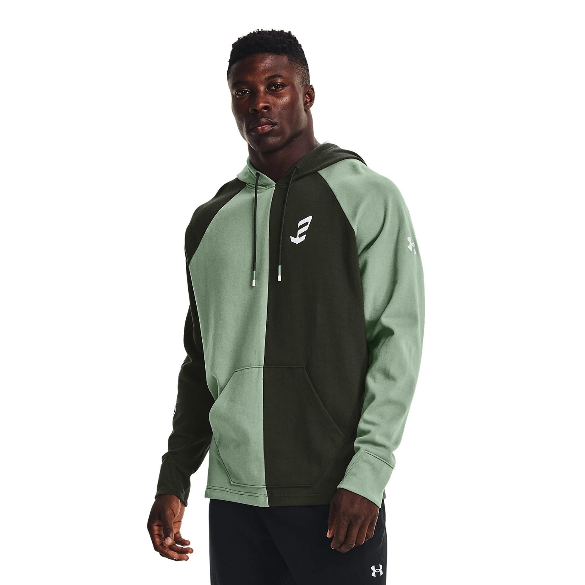 Áo khoác hoodie tay dài bóng rổ nam Under Armour Embiid - 1366531-348