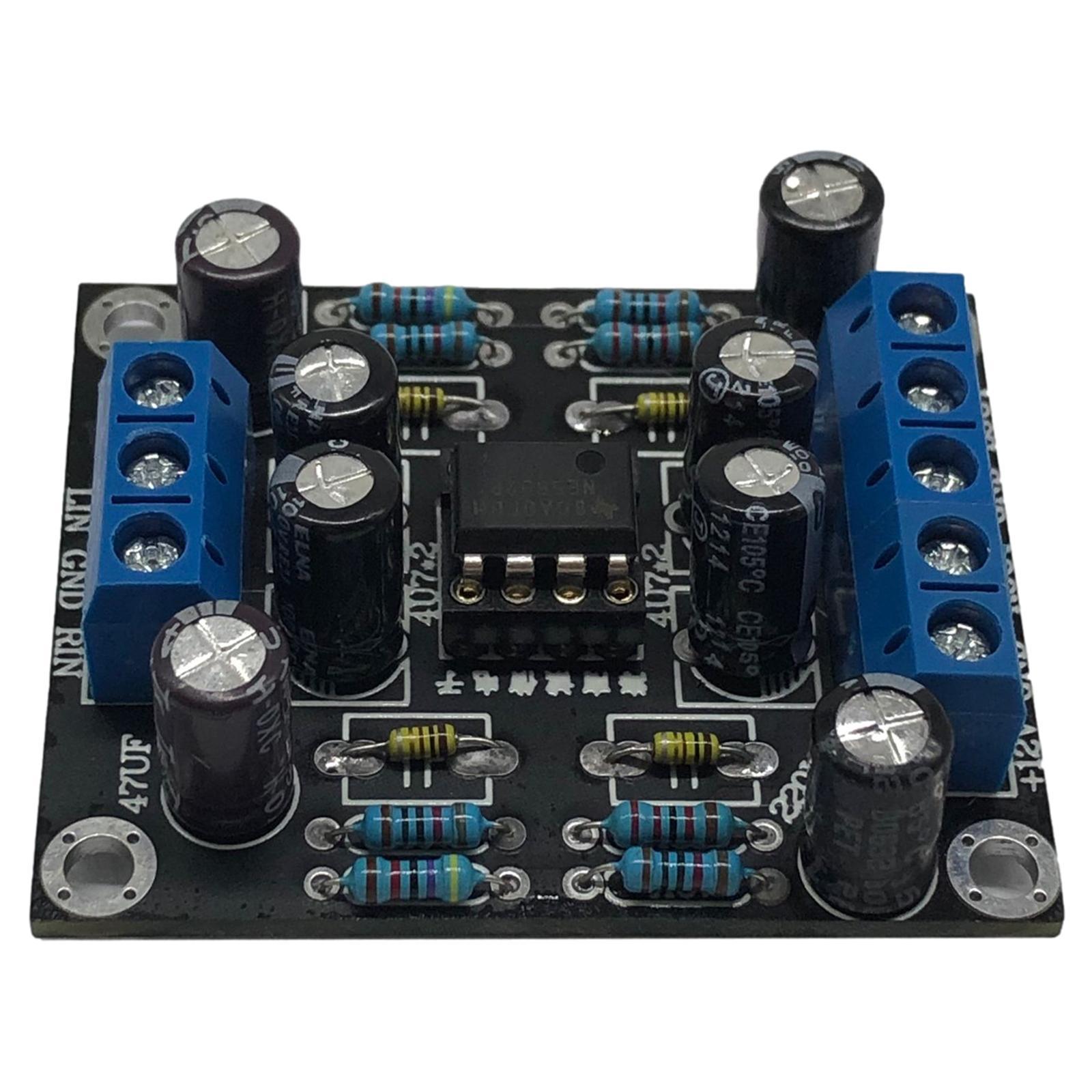 Audio Stereo Amplify Board Single Power Supply Ne5532 Finished DC12V-30V for Car Use Dual Out Power Supply Board Preamp Audio Module