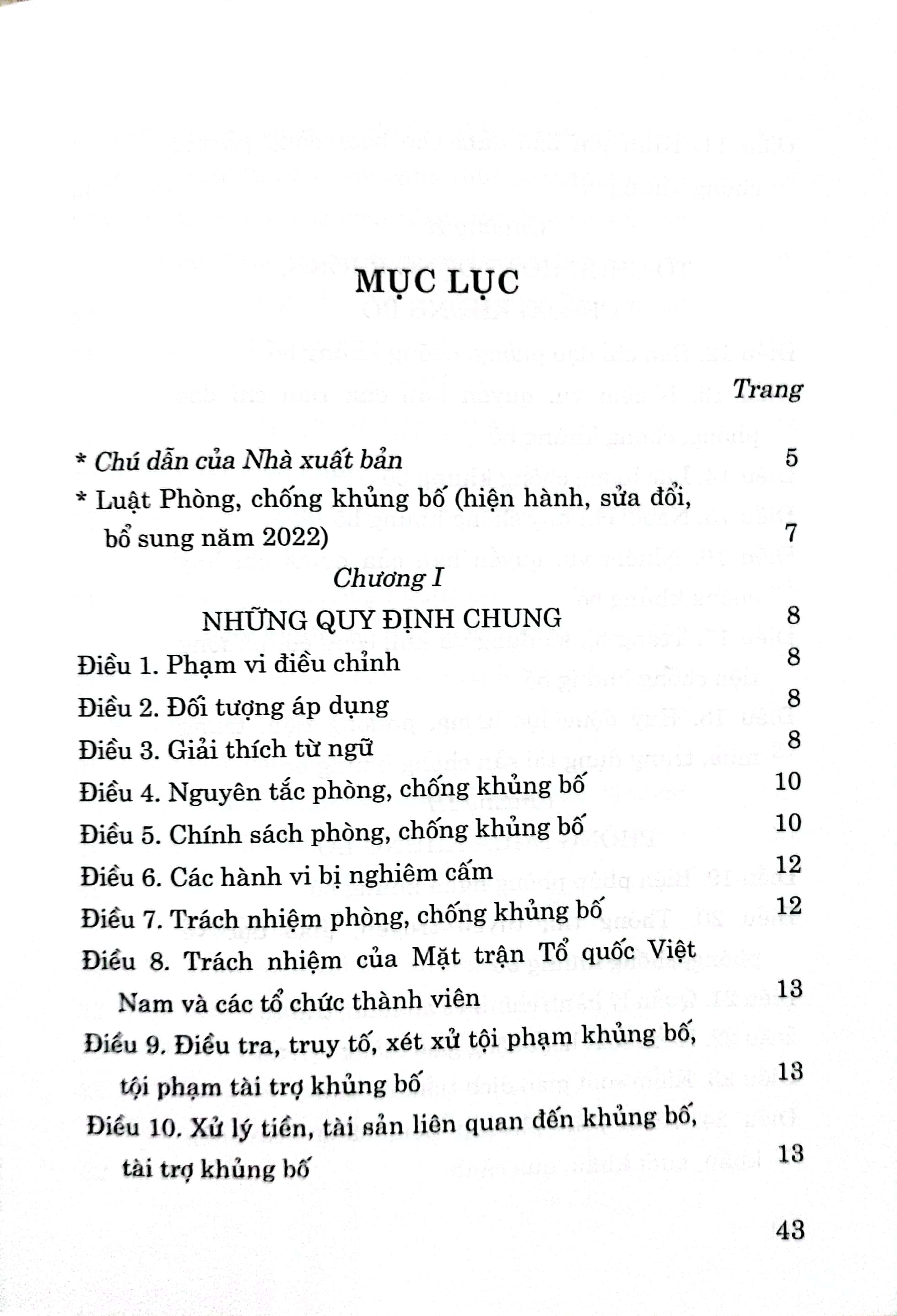 Luật Phòng, chống khủng bố