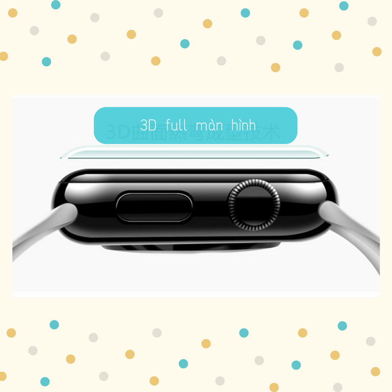 Dán màn hình Apple Watch 42mm dán dẻo full màn hình cảm ứng mượt  Gor