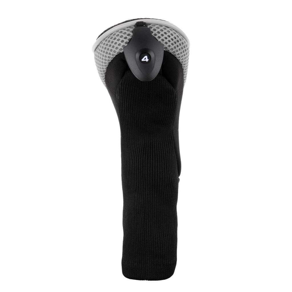 3 Pieces Golf Club Covers, Neoprene Mesh Headcover for Golf Club Iron Wood Head Covers