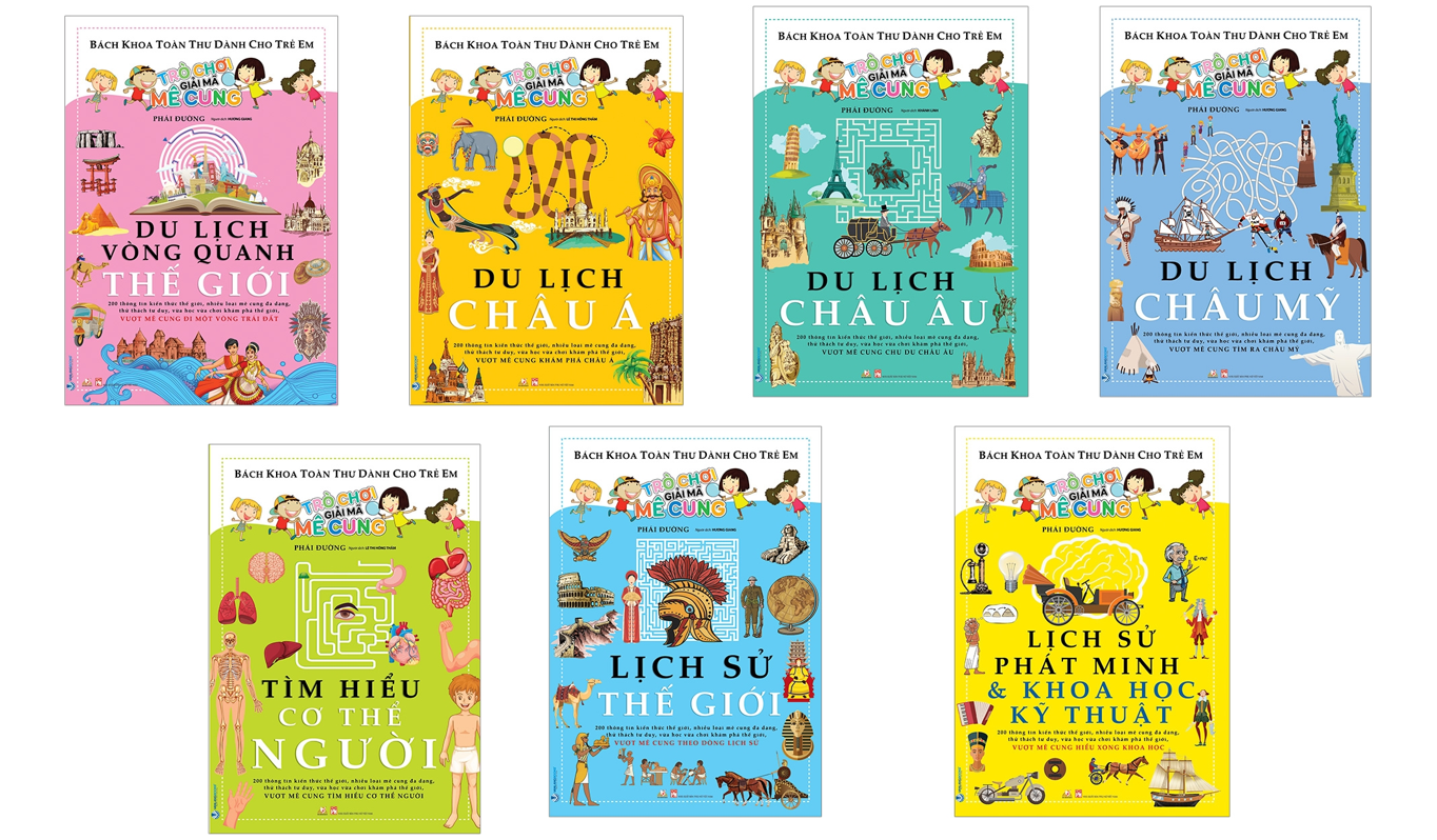 Combo Trò Chơi Giải Mã Mê Cung - 7 Cuốn - Phái Đường - Vanlangbooks