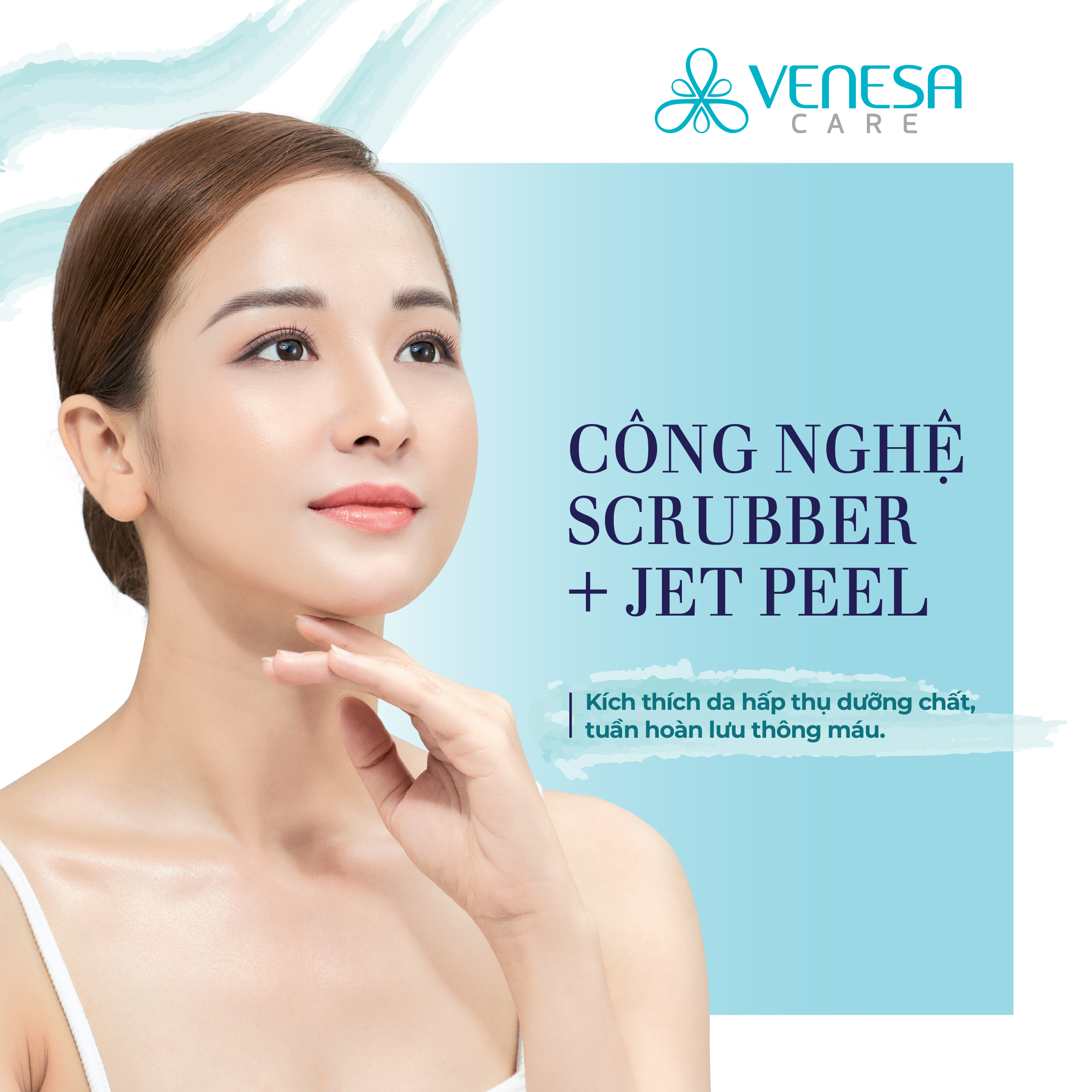 Da căng bóng mịn màng (Gói Scrubber + Jet Peel) -1 buổi