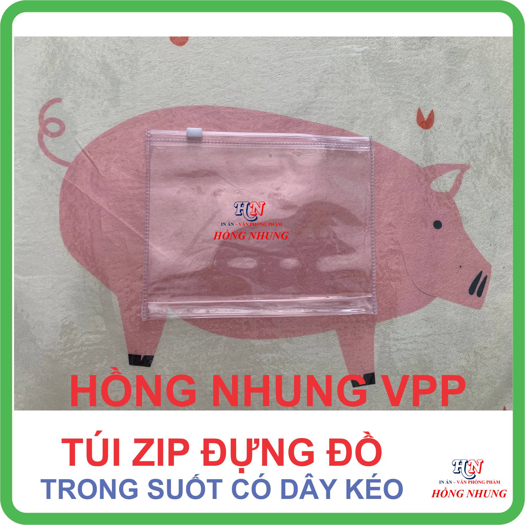 Túi Zip Đựng Đồ Có dây kéo - Trong Suốt Nhựa Dẻo PE Bền Chắc Chắn