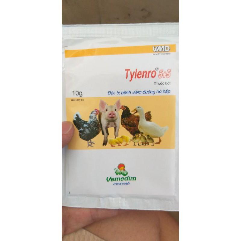 tylenro hen, khò, khẹc gà vịt gói 10gram