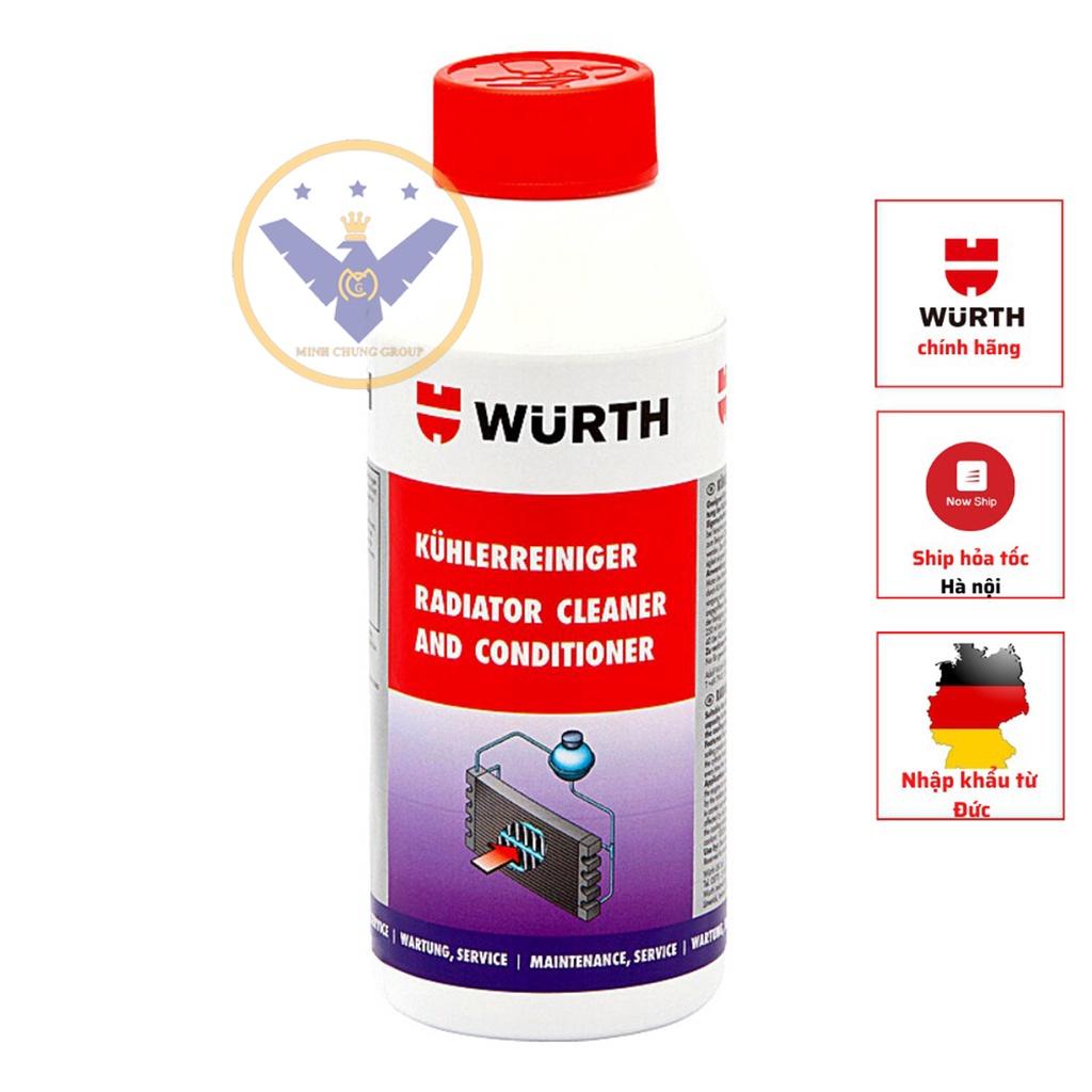 COMBO Nước làm mát xe ô tô màu đỏ 3A 4L + Súc két nước Wurth 250ml