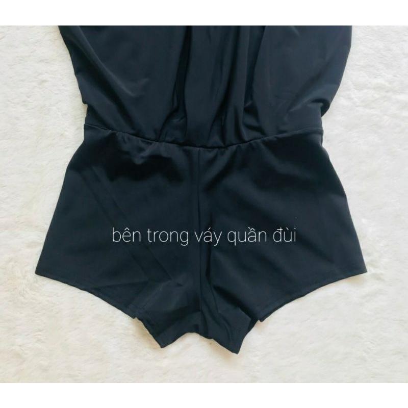 Bộ Bơi Nữ Áo Tay Dài Và Quần Váy Free size 40-55ký