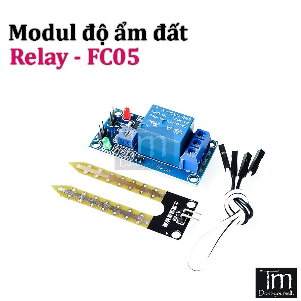 Modul Độ Ẩm Đất Relay Ứng Dụng Tưới Cây (FC-05)