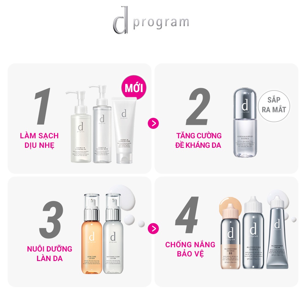 Serum dưỡng da bảo vệ chuyên sâu d program Thermo Defense Serum 40ml - Tặng Sữa Rửa Mặt d program Tạo Bọt Dưỡng Da 120g