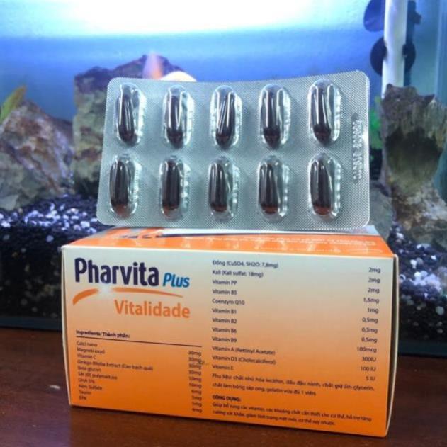 Pharvita Plus Bổ Sung Vitamin Và Khoáng Chất (lọ 30v vĩ 60v)