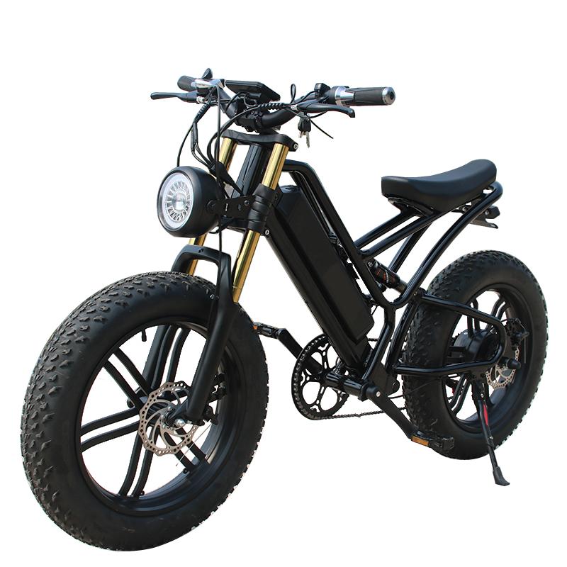 Xe Đạp Điện 1000W Dành Cho Người Lớn Xe Đạp Điện 20 Inch Lốp Xe Ebike 48V 17.5Ah Nam Nữ Đi Đen Color: 48V 750W