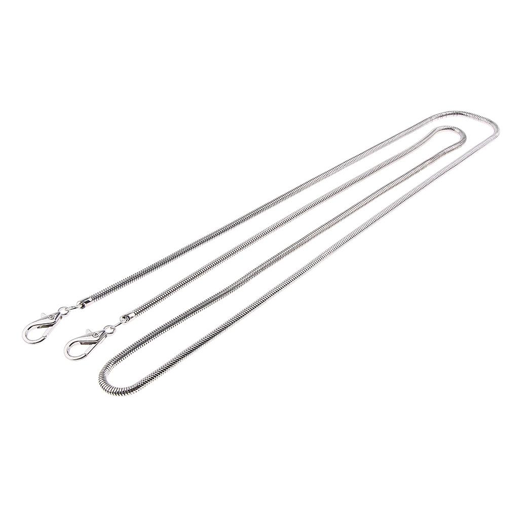 Women's Retro Metal Chain Handbag Purse Buckle Strap DIY Bag Accessories 120 cm