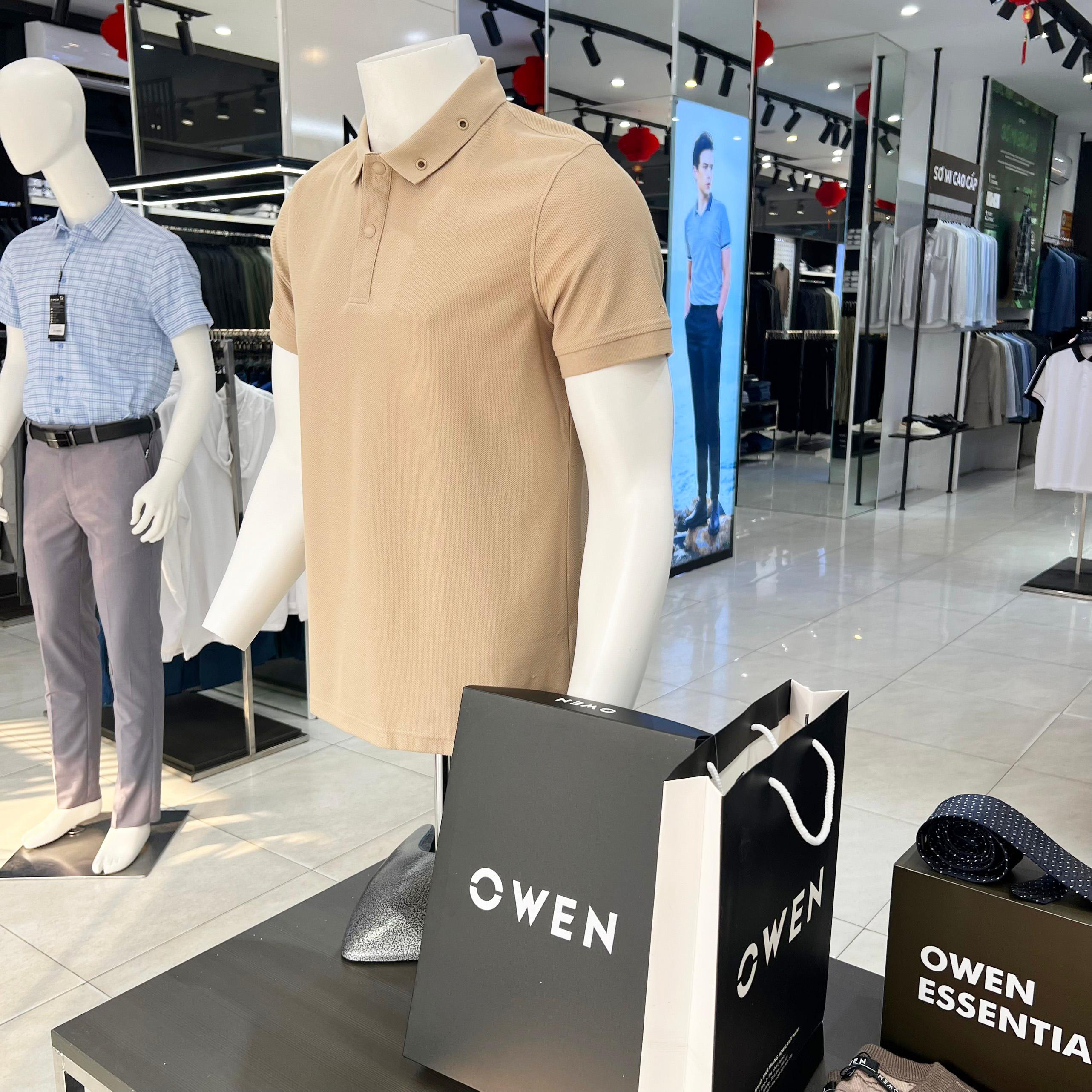 Áo Polo nam Owen cao cấp sợi cotton thoáng mát thấm hút mồ hôi APV233172