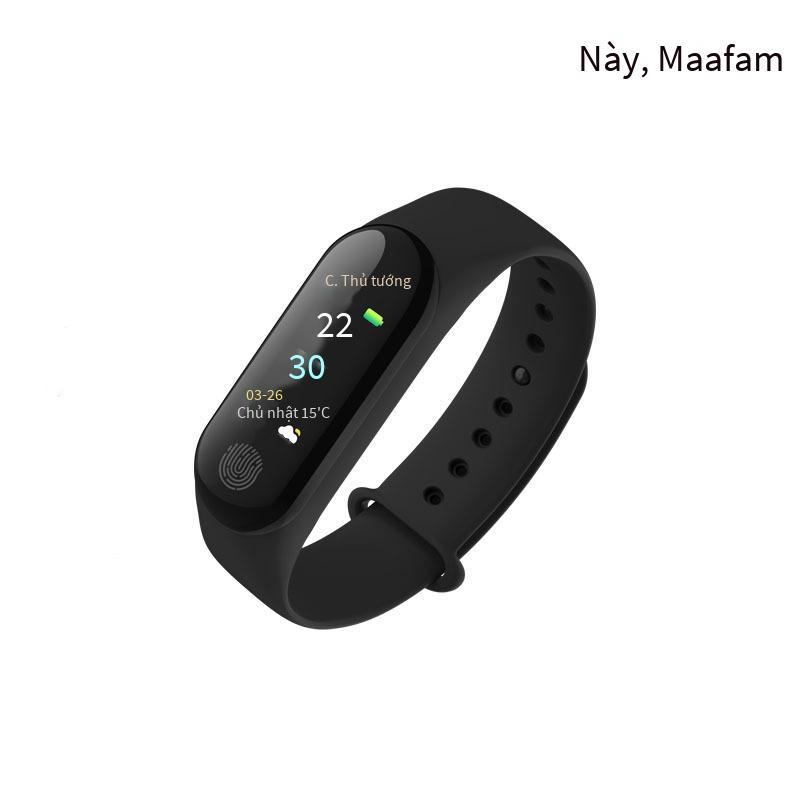 Ưu đãi đặc biệt Vòng đeo tay thông minh màn hình màu M3Plus Giao diện động 3D UI chế độ đa thể thao Đo nhịp tim huyết áp chống nước IP67
