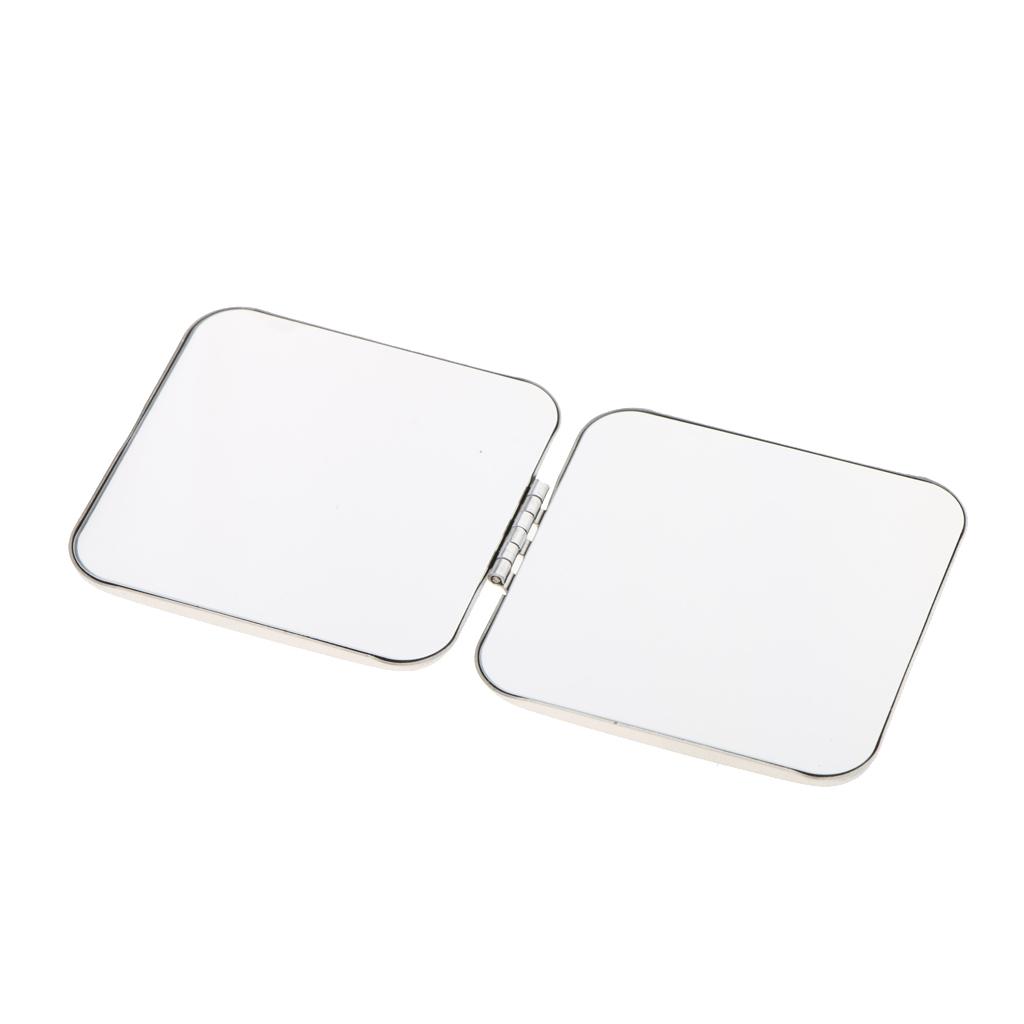Cao cấp Túi Xách Túi Vuông Đựng Mỹ Phẩm Nhỏ Gọn Gấp Gọn Gương Trang Điểm Phóng Đại Gương dành cho Nữ