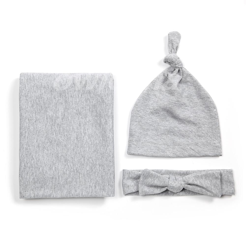 Chăn Ủ Cho Bé Và Gối Nón Bộ Sơ Sinh Đầm Len Mềm Mại Co Giãn Thoáng Khí Áo Cotton Túi Ngủ Cho Đạo Cụ Chụp Ảnh