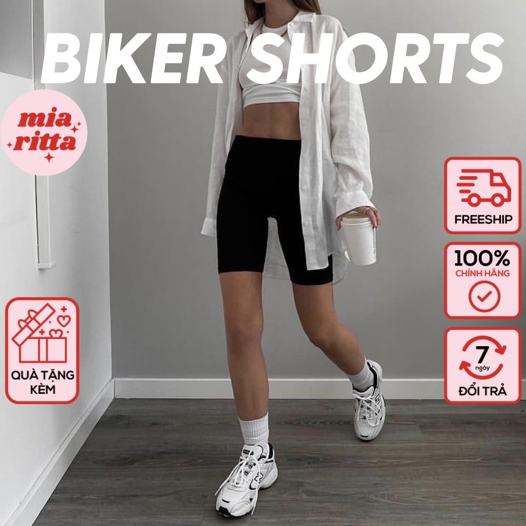 Quần biker short thun nữ legging đùi siêu co giãn chính hãng Mia Ritta Q368