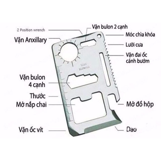 Tấm Thép Đa Năng 11 Công Dụng Kèm Bao Da