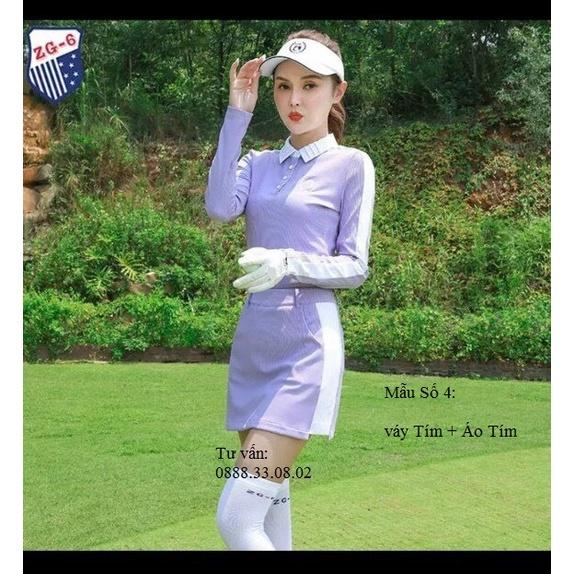 Set váy + áo Hoặc Áo + Quần dài golf nữ ZG-6 CAO CẤP