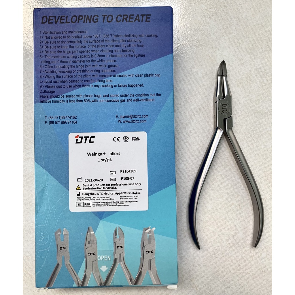 Kềm đưa dây weingart (Weingart  pliers  (distal end cinch back)_DTC_Vật liệu nha khoa_Chỉnh nha [Ảnh thật] [Chính hãng]