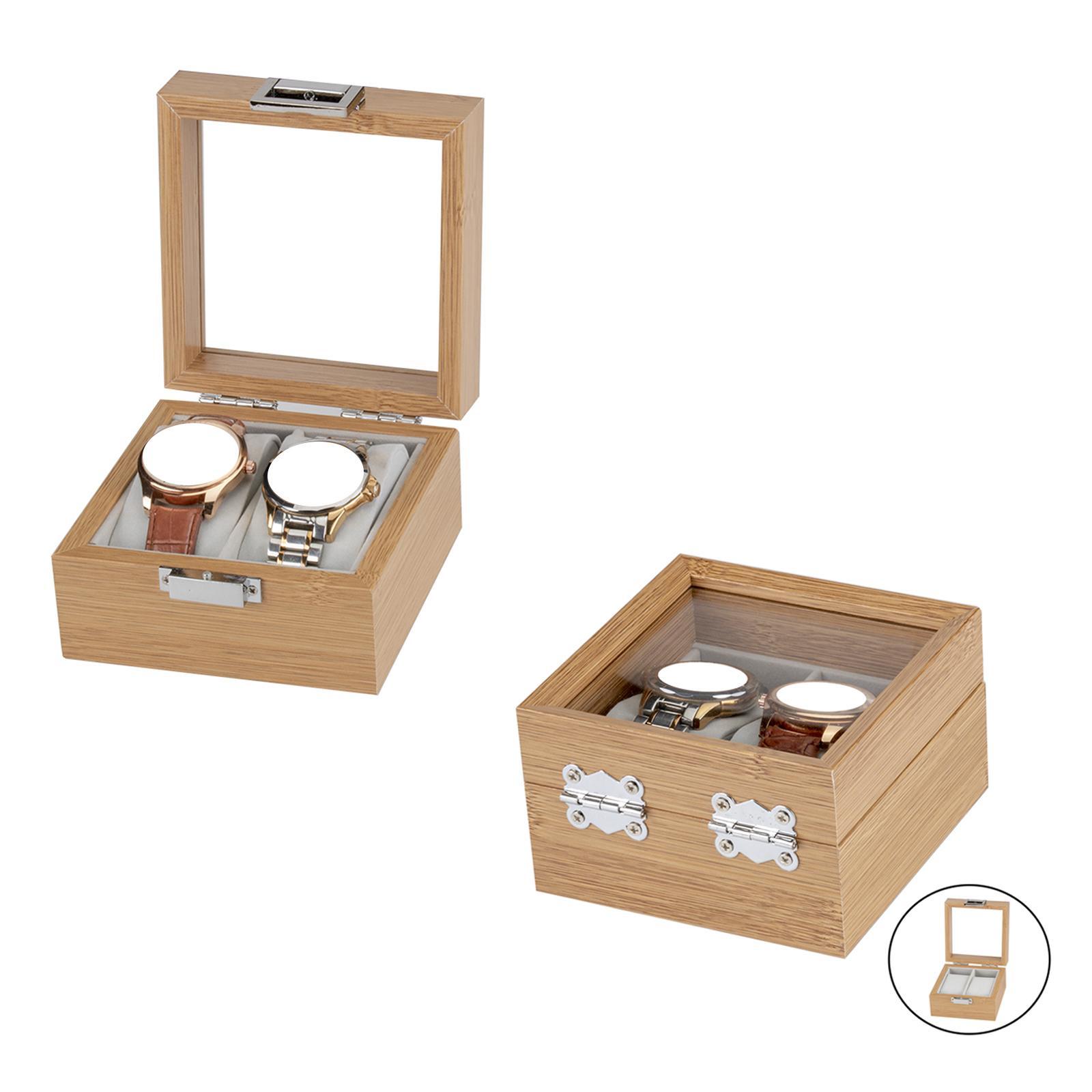 Wooden  Square Buckle with Mirror  Organizer for Men