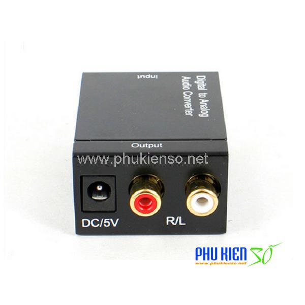 Bộ chuyển OPTICAL sang AUDIO AV - Có cáp Optical đi kèm