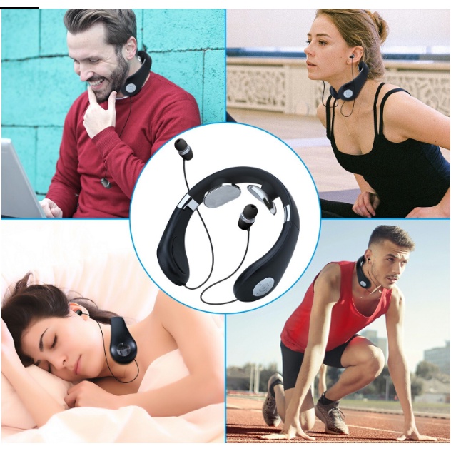 Máy Massage Cổ Tích Hợp Tai Nghe Bluetooth Neck Massage Music PRO