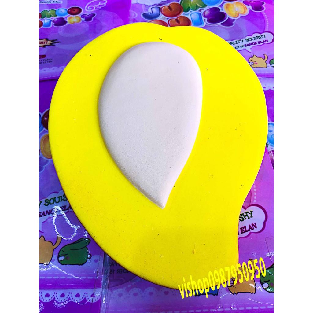 SQUISHY NỬA QUẢ XOÀI 3 MÀU KHỔNG LỒ-SQUISHY NỬA QUẢ THANH LONG KHỔNG LỒ