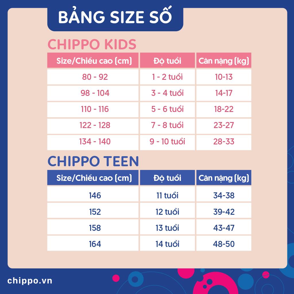 Áo Polo Chippo cho bé trai chất liệu 100% Cotton cho bé từ 1 đến 5 tuổi (10-19Kg)