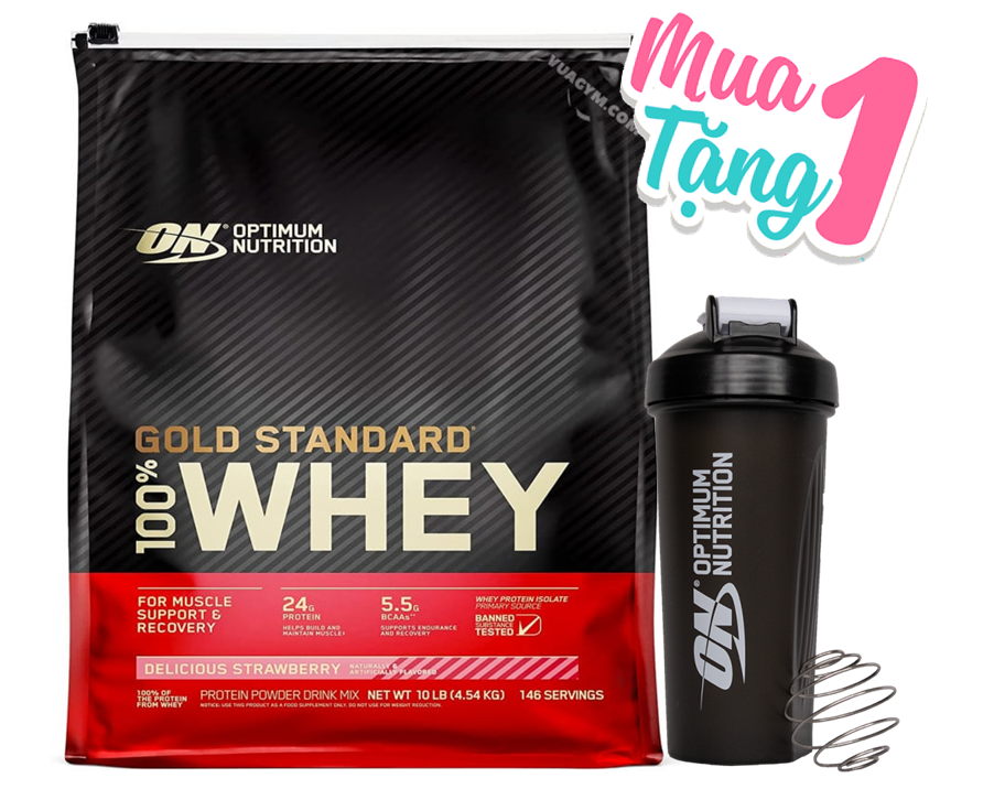 Thực Phẩm Bổ Sung Optimum Nutrition Gold Standard 100% Whey 10lb (4.5kg)