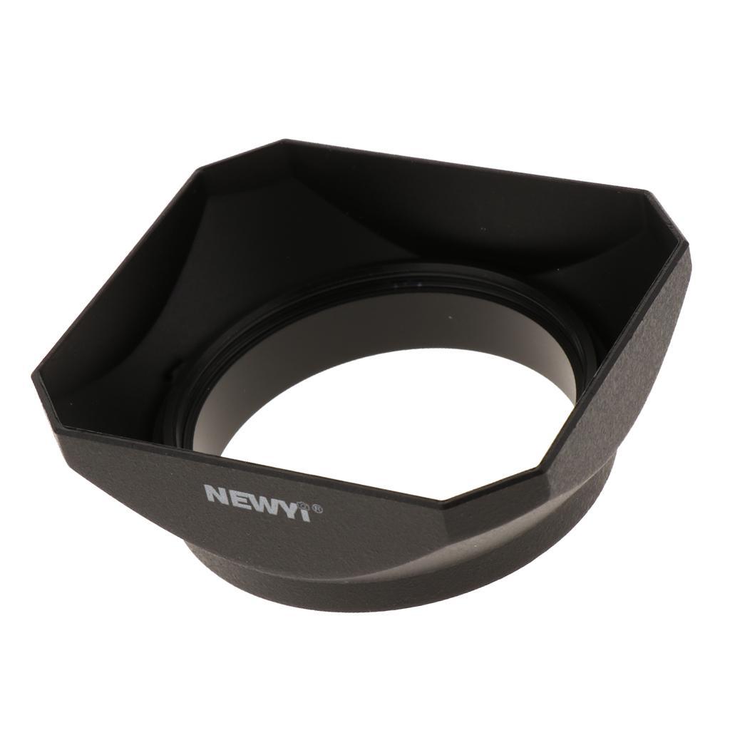 2x 49mm Lens Hood Square for DSLR Mirrorless Camera Protector Accessory Kit