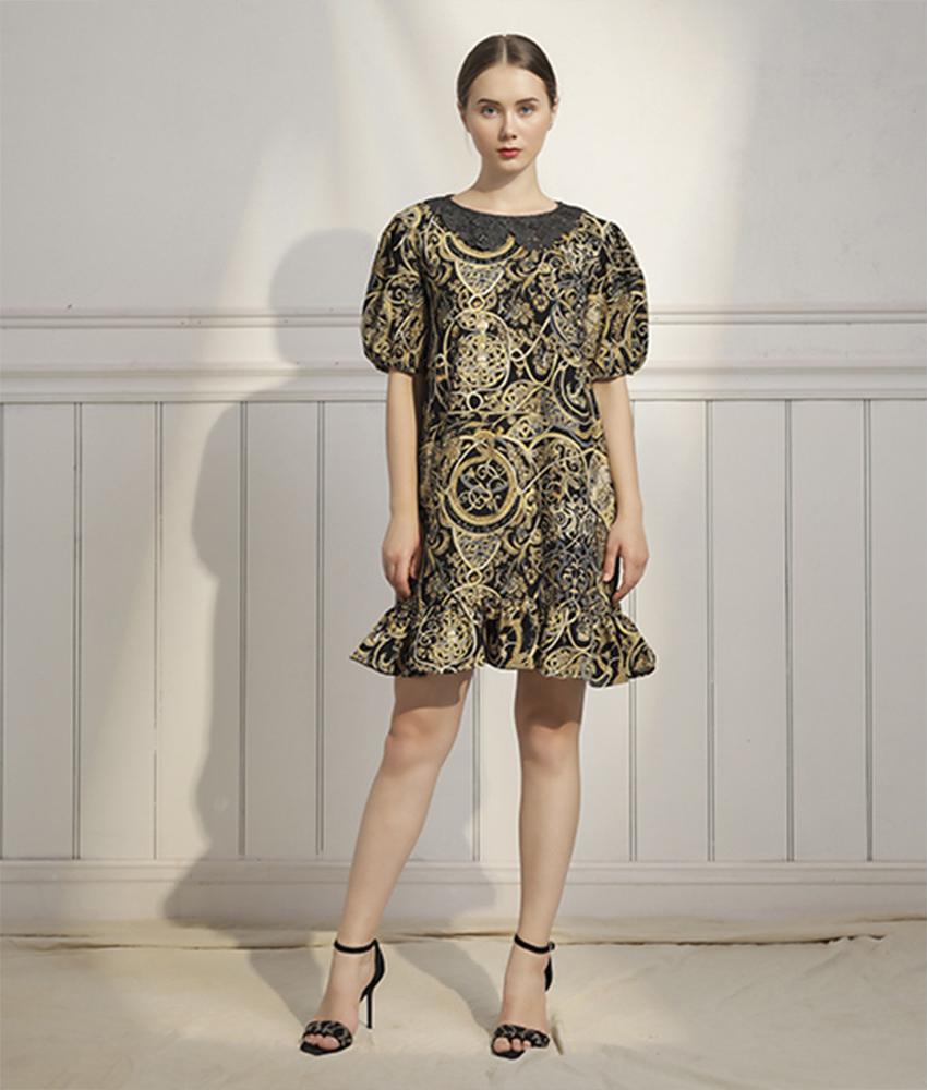 Đầm suông nữ Callia Judy cổ tròn đuôi cá