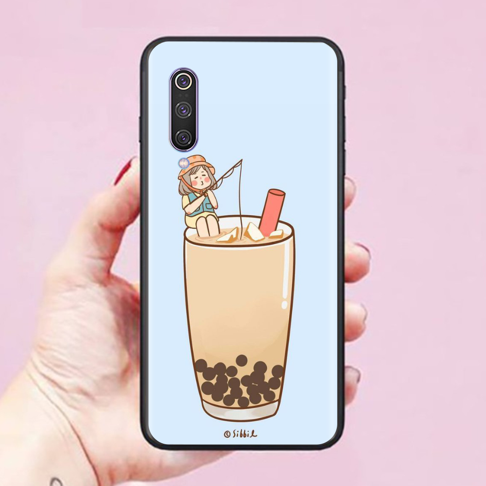 Ốp lưng dành cho điện thoại Xiaomi Mi 9 Hình Trà Sữa Cute