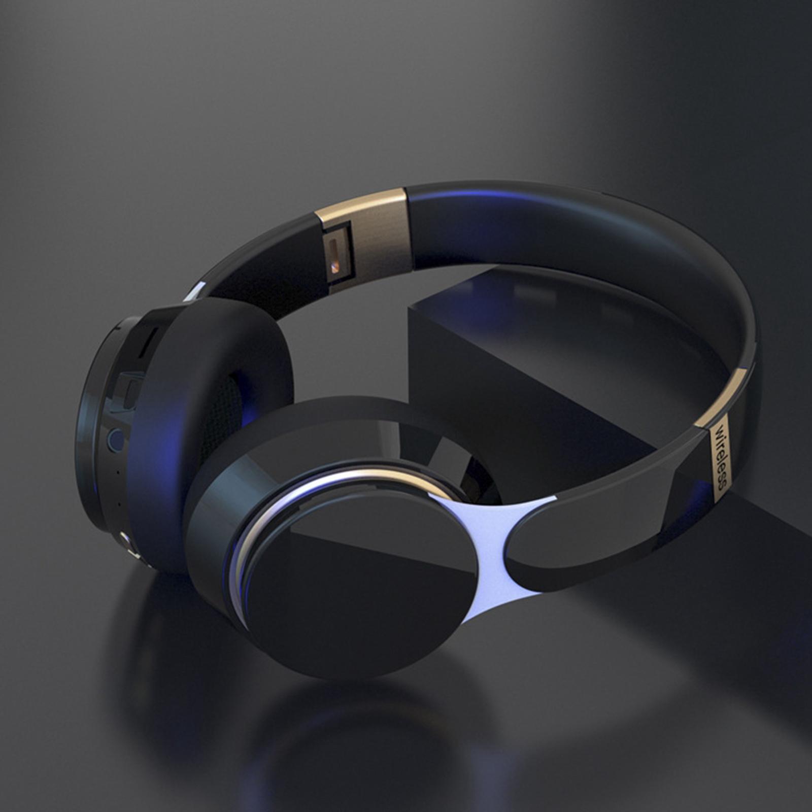Wired / Wireless Bluetooth Noise Canceling Headphones Earphone Foldable with Mic for PC TV