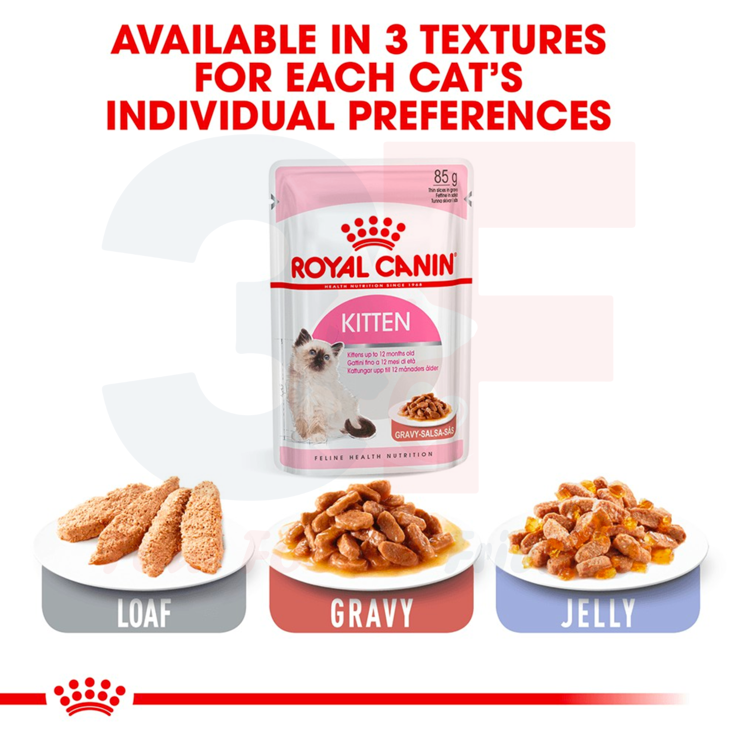 Pate Thức Ăn Ướt Dạng Sốt Dành Cho Mèo Con Từ 4-14 Tháng Tuổi Royal Canin Kitten - Gói 85g