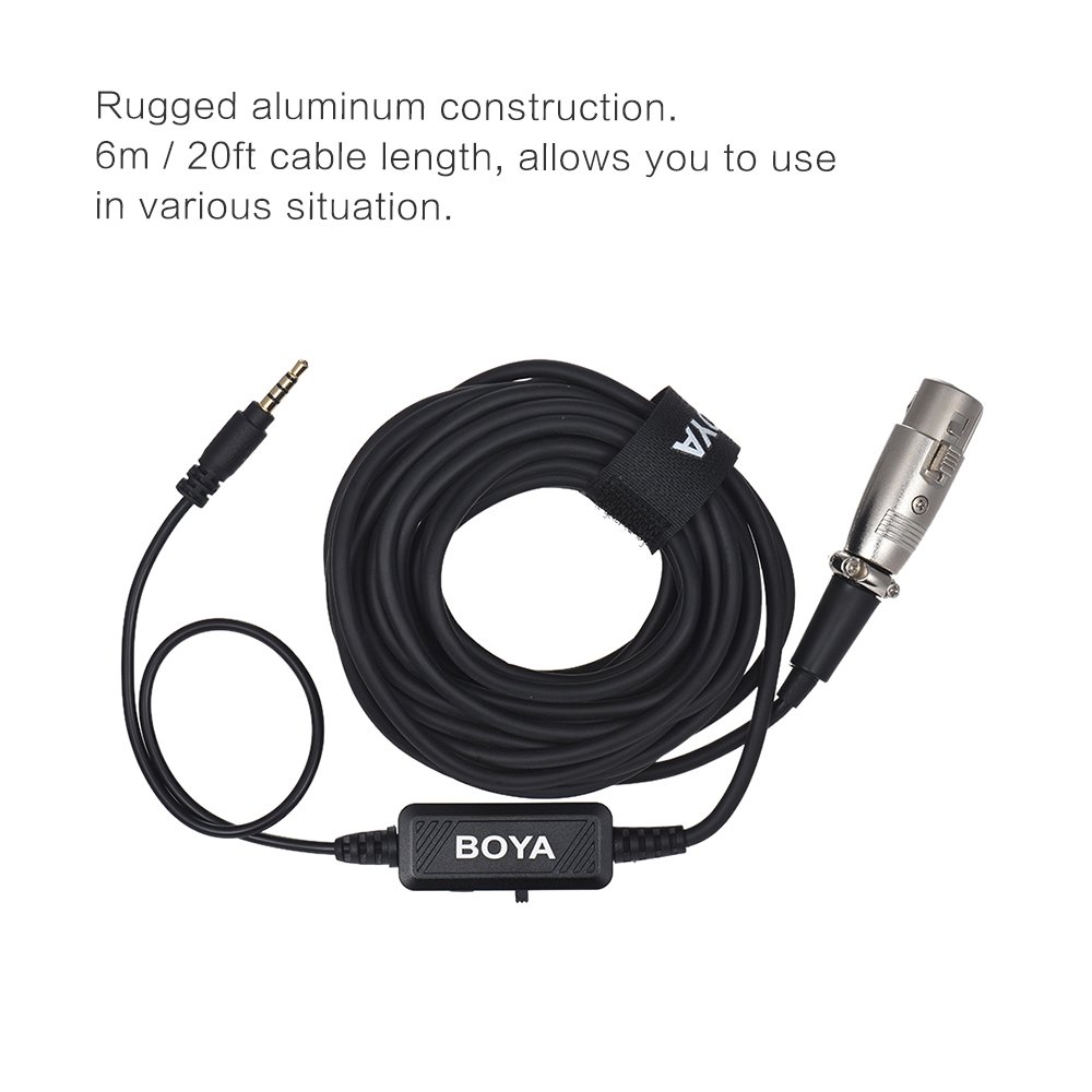 Phụ Kiện Âm Thanh | Đầu Chuyển Đổi BOYA- Audio Adapter &amp; Cable BY-BCA6 - Hàng Chính Hãng