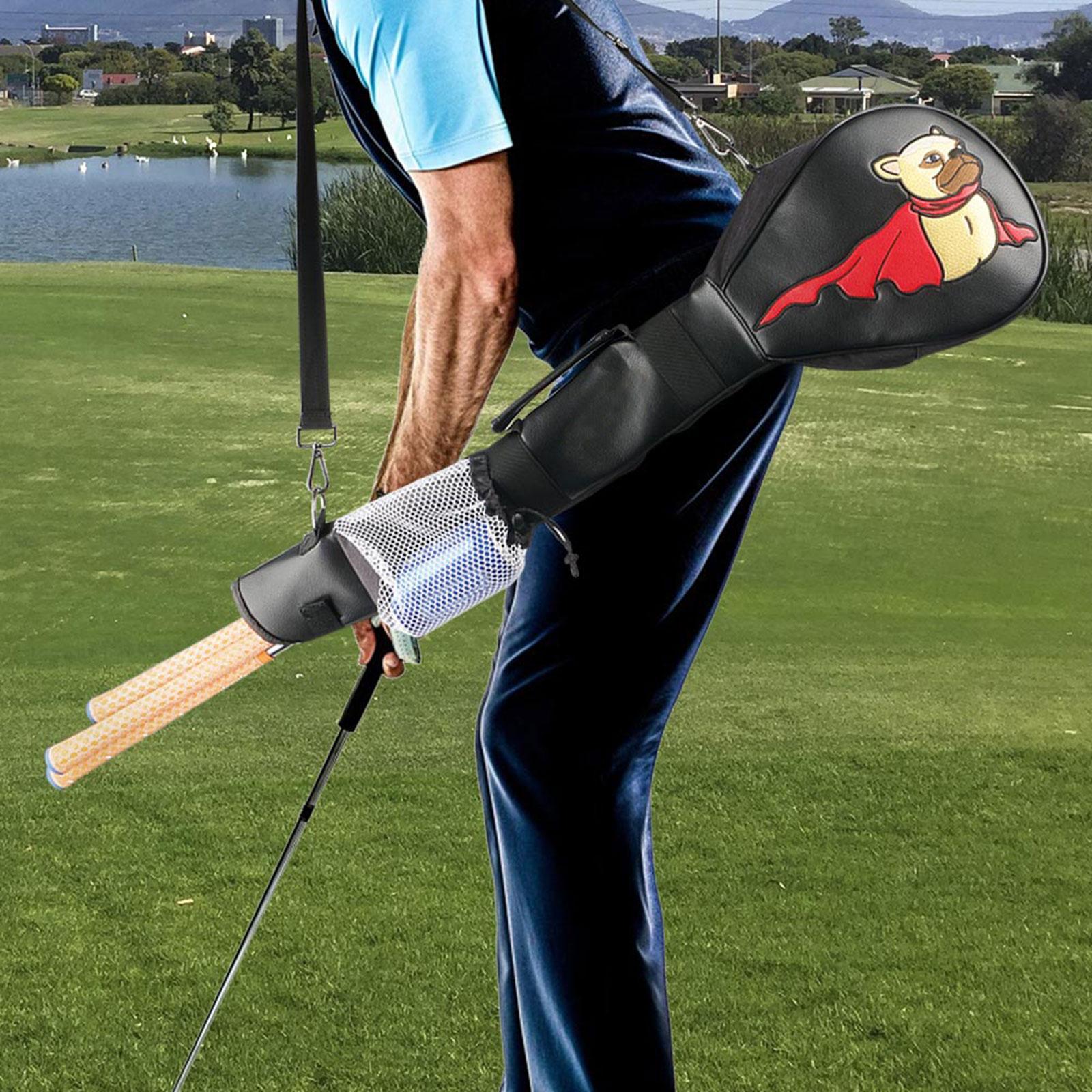 Golf Clubs, Golf Lightweight Carry Bag, Portable Zippered Travel Golf Case, Golf Sunday Bag for Driving Range Golfing Accessories