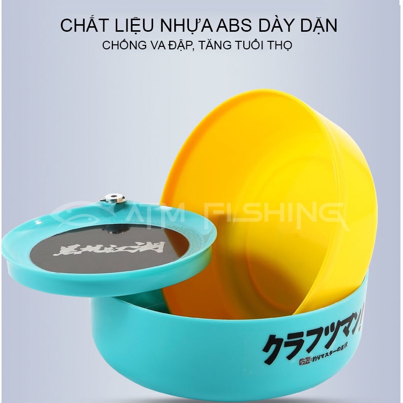 Khay Trộn Mồi Câu Đài Cao Cấp, Bát Trộn Mồi, Khay Đựng Mồi Siêu Bền