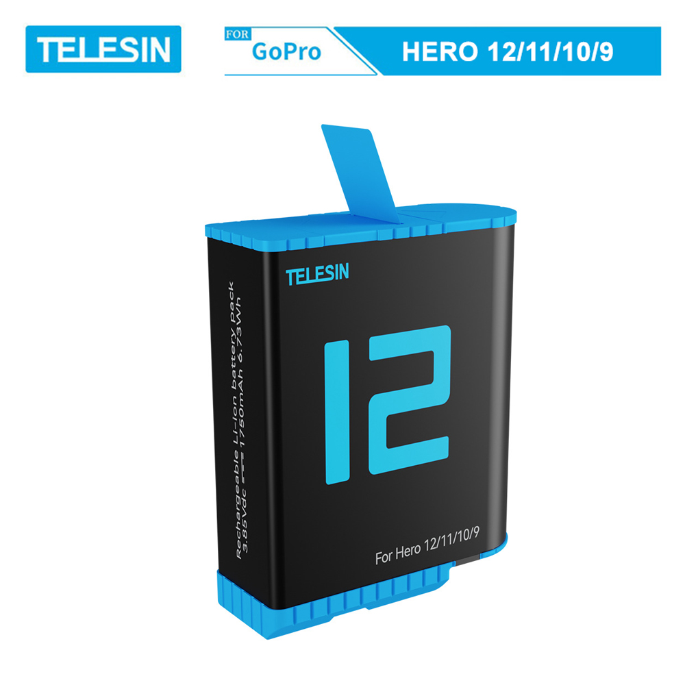 Pin Telesin cho GoPro Hero 9, GoPro Hero 10, GoPro Hero 11, GoPro Hero 12