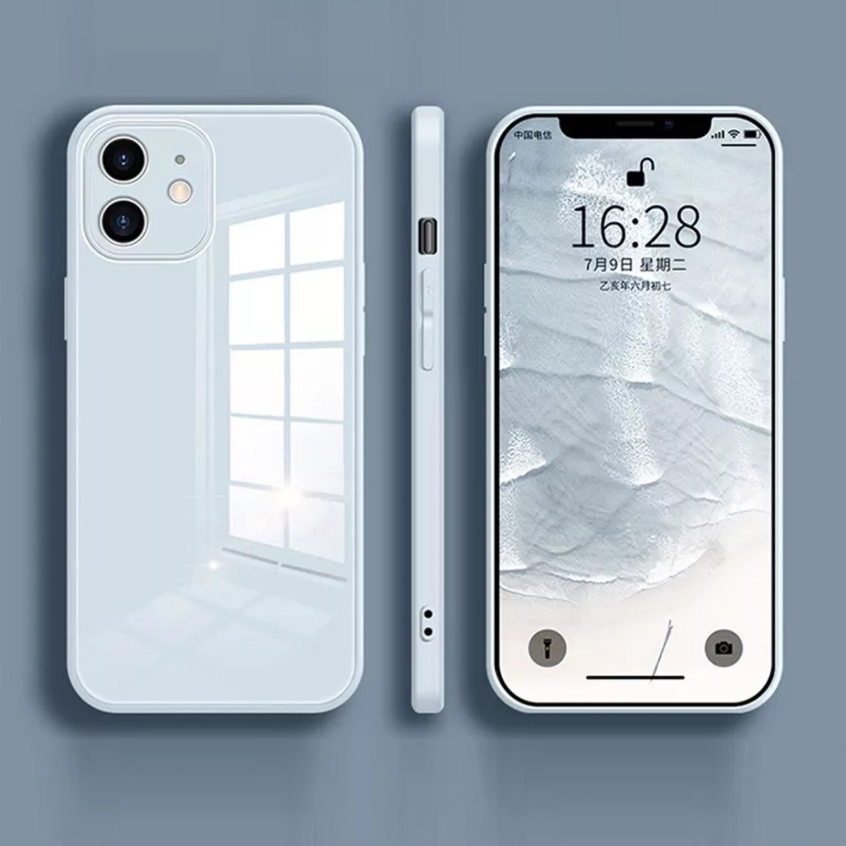 Ốp lưng kính màu viền dẻo dành cho Iphone 12/ 12 Pro/ 12 Pro Max
