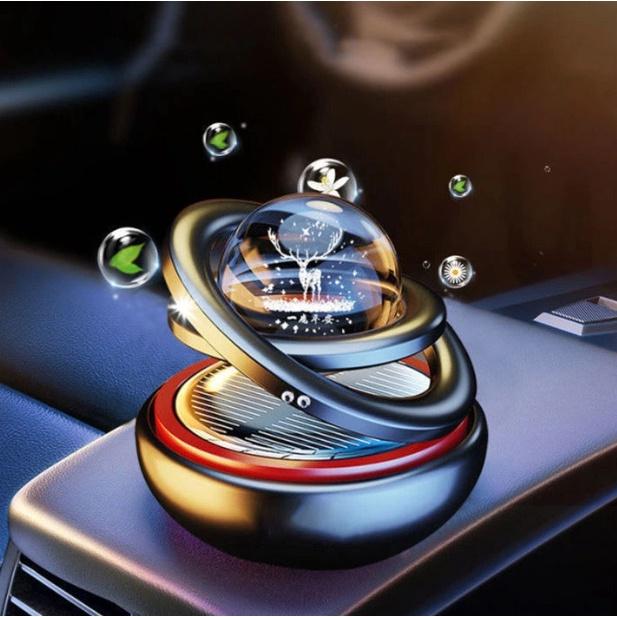 Vòng Xoay Vô Cực Kèm Sáp Thơm Gắn Taplo Tự Quay Bằng Năng Lượng Mặt Trời