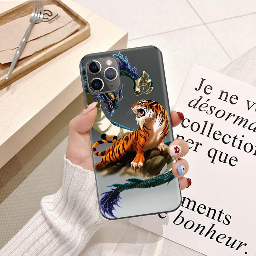 Ốp lưng dành cho iPhone XS Silicon dẻo hình Rồng Xanh