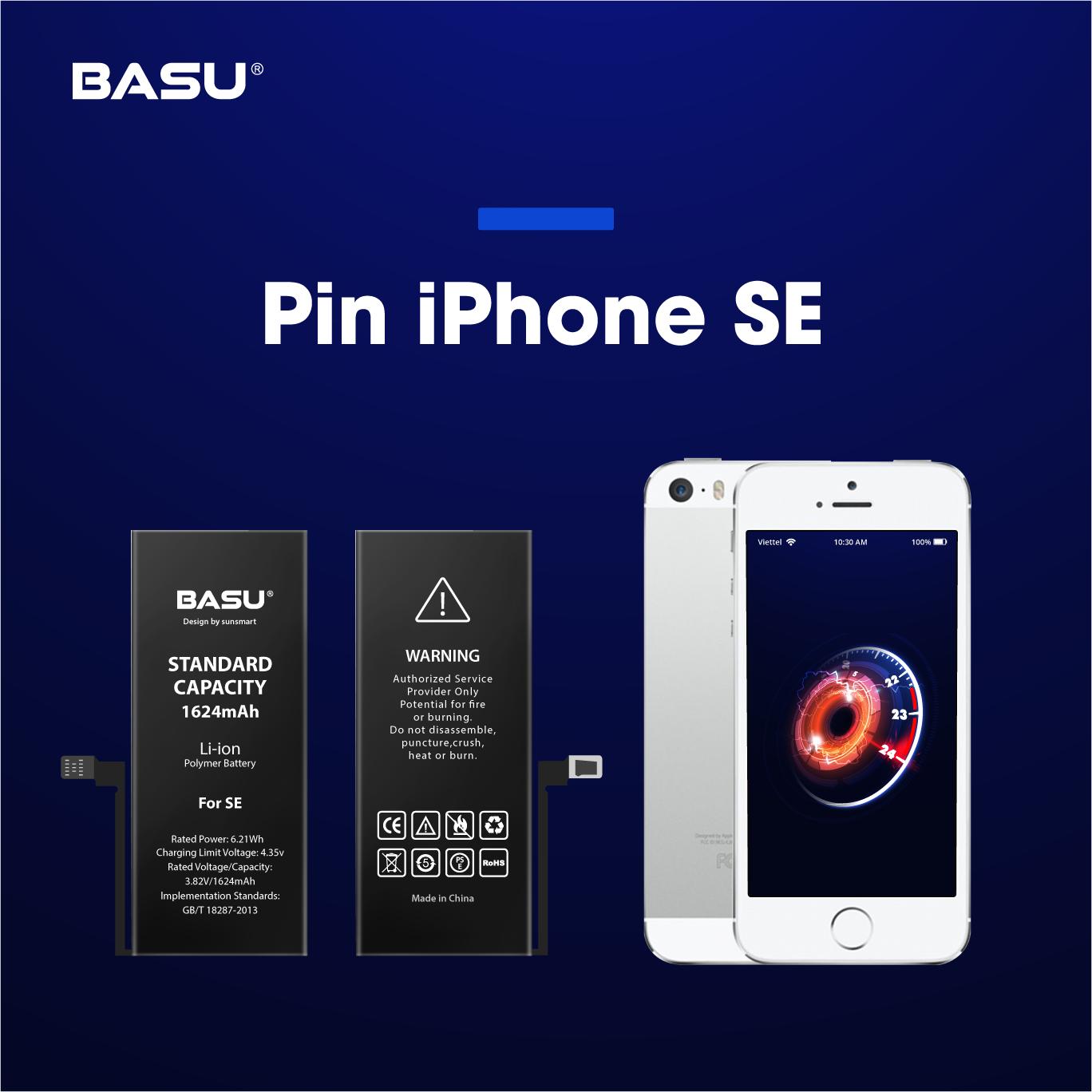 Pin iphone 5SE tặng kèm dây sạc - Chính hãng