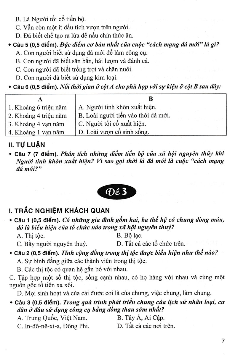 Sách tham khảo- Bộ Đề Kiểm Tra Trắc Nghiệm Và Tự Luận Lịch Sử 10 (Biên Soạn Theo Chương Trình GDPT Mới)_HA